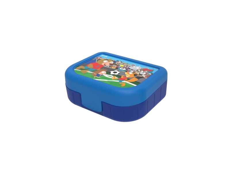 Rotho 1016410599Ws, Brotdose, Kinder, Blau, Mehrfarbig, Kunststoff, Abbildung, Rechteckig