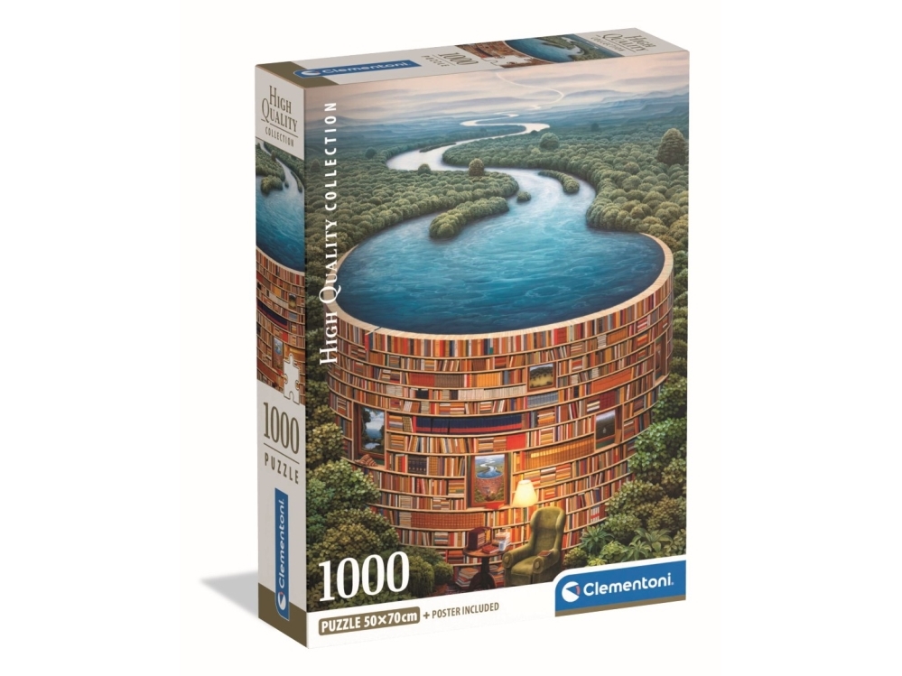 Clementoni Puslespil Hqc Bibliodame, 1000 Brikker