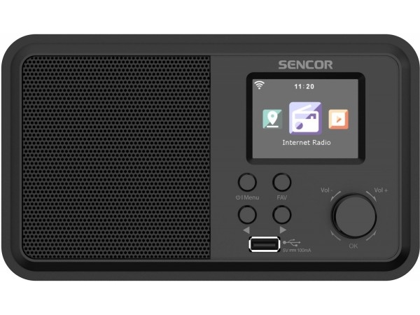 Sencor Internetradio Galingumas 4W, Wifi,Fm,Dab+,Usb,Wys Lcd