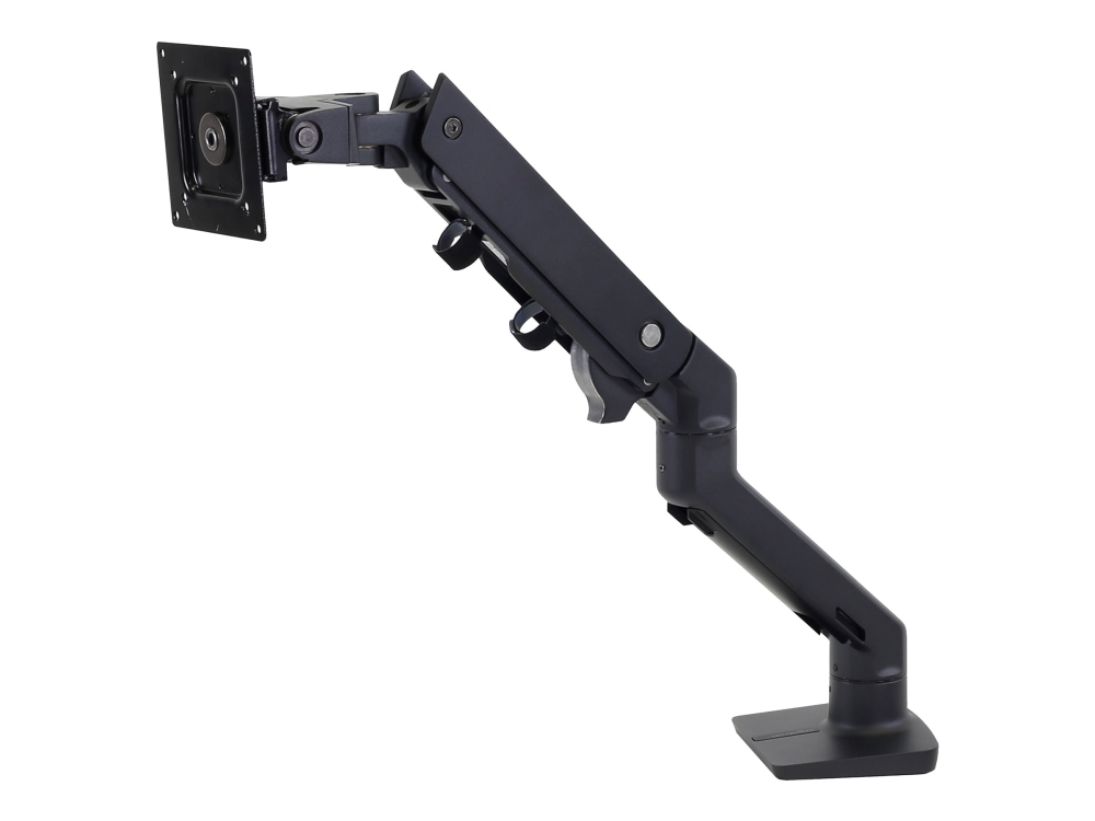 Ergotron HX - Monteringssæt (drejelig arm, klemme til montering på skrivebord, pakning til gennemføring, monterings-hardware, forlængerdel, HD-drejeled) - Constant Force Technology - for LCD-display/kurvet LCD-display - mat sort - skærmstørrelse: up to 49