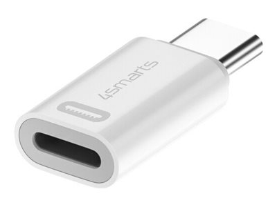 4smarts - Videooptagelsesadapter - Lightning, USB-C - hvid (pakke med 2)