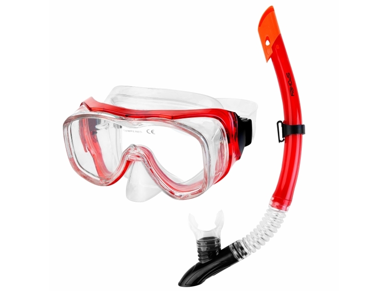 Spokey Dykkermaske + Snorkel Luzon Rød Spokey