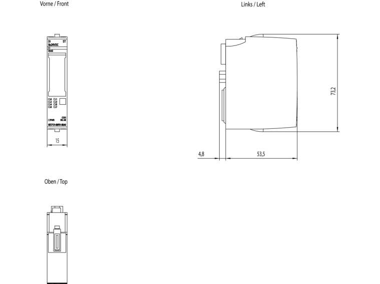 Siemens 6ES7131-6BF01-2BA0, Indendørs, Flerfarvet, 400 g, 85 mm, 69 mm, 150 mm