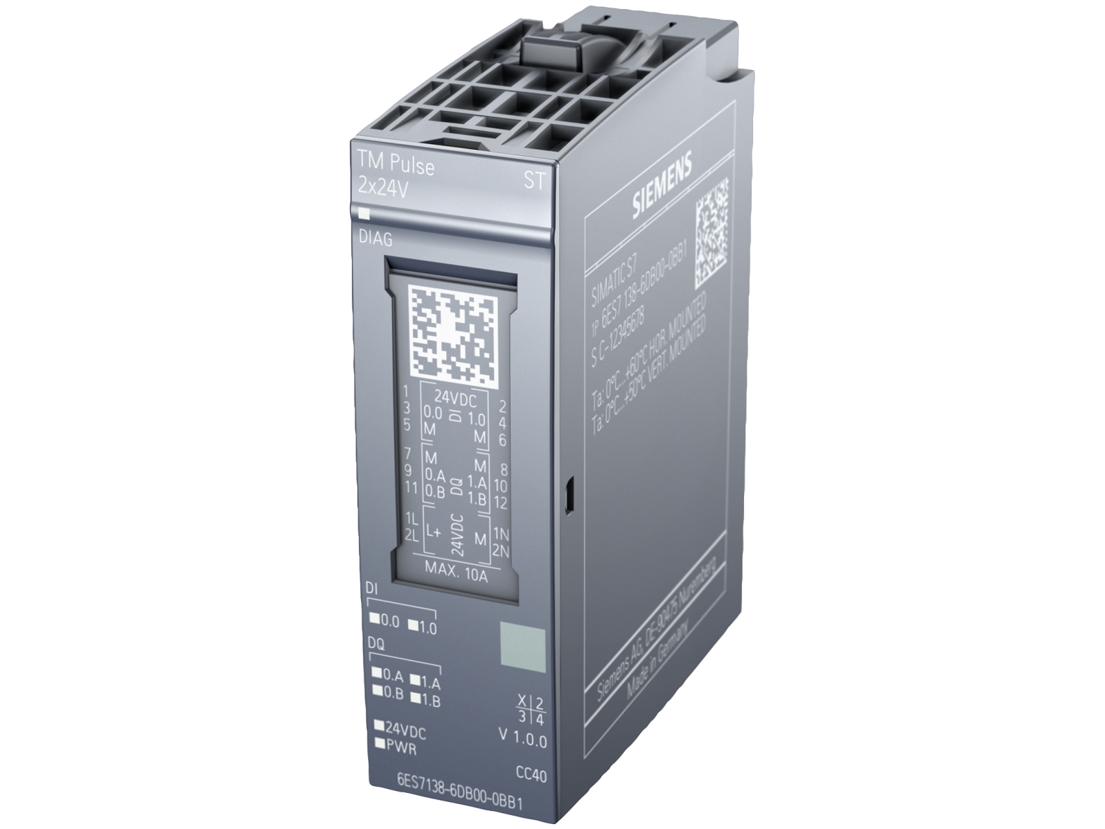 Siemens 6ES7138-6DB00-0BB1, Analog, Systemkraft, Flerfarvet, 53 g, 64 mm, 23 mm