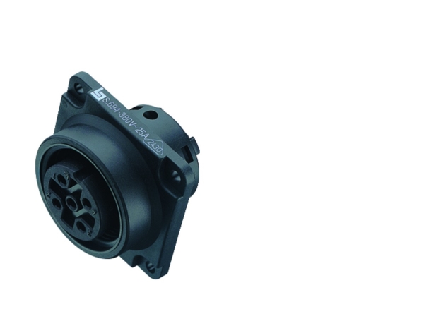 BINDER 99 0720 00 13, RD30, Sort, Sølv, IP65, 1 mm², 250 V