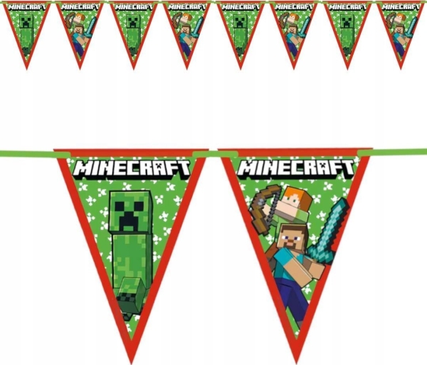 Minecraft Wimpelgirlande