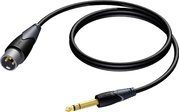 PROCAB CLA724/10 kabel, XLR (M) do 6,3 mm jack (M) stereo (10 m) | TV, Ljud & Bild - Högtalare - Högtalartillbehör | GameStuff