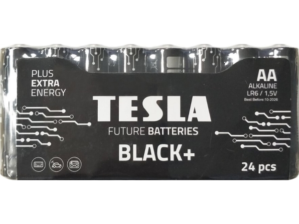 Baterijos Tesla Aa Juodas+ R06 (24 Vnt)