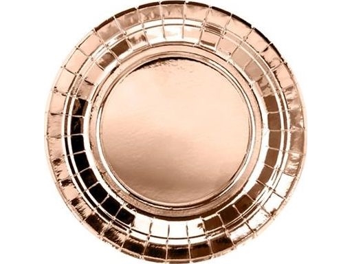 Rose Gold Tallerkner, 18 Cm