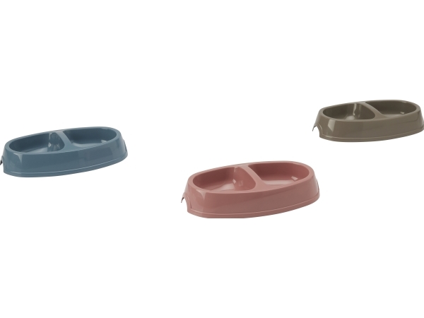 Savic Picnic twin cat skål, plast, 23,5 x 13 cm, 2 x 0,15 ltr | Köksutrustning - Skålar | GameStuff