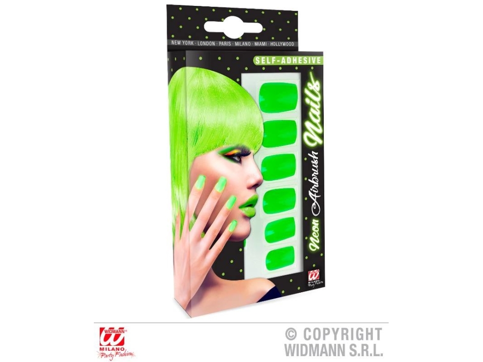 Neongrüne Nägel