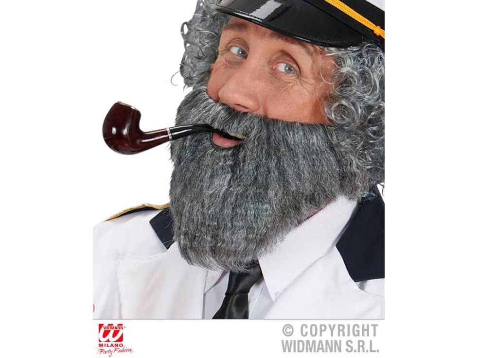 Grauer Vollbart