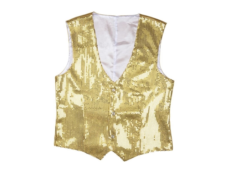 Guld Pailletvest