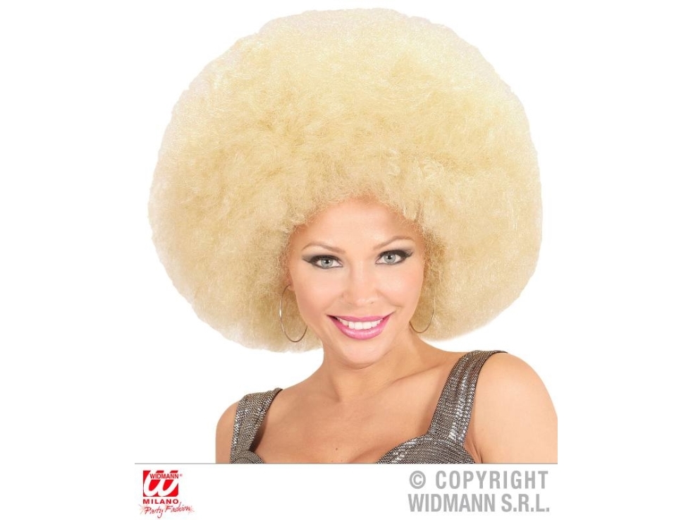 Große Blonde Afro-Perücke