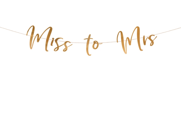 Miss To Mrs-Banner, Roségold