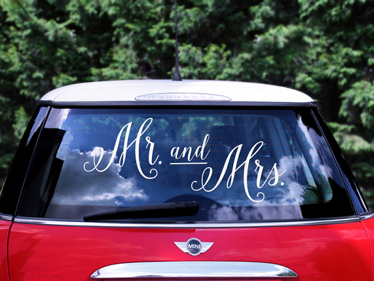 Mr & Mrs Klistermærker