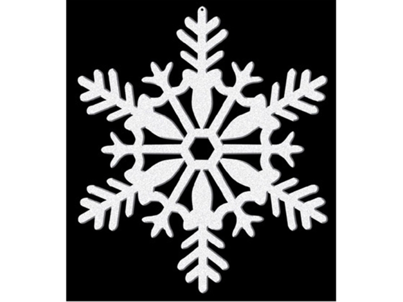 Schneeflocke, Weißer Glitter