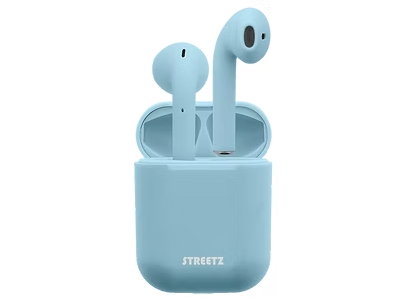 Streetz T100, True Wireless Stereo (Tws), 20 - 20000 Hz, Anrufe/Musik, Kopfhörer, Hellblau