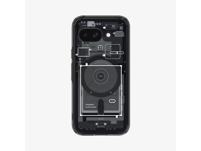 Spigen Ultra Hybrid Zero One (MagFit), Cover, Google, Pixel 9a, 16 cm (6.3), Sort