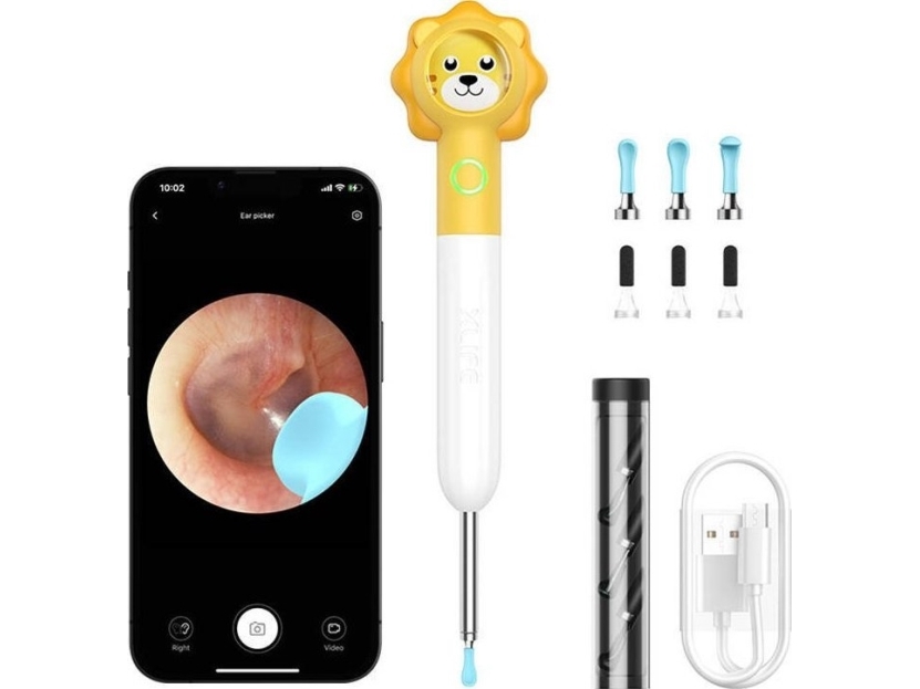 Otoskop z kamera do czyszczenia uszu Xlife Q3 (zólty)