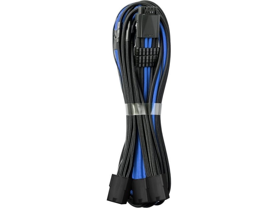 Cablemod Pro Modmesh 12Vhpwr To 3X Pci-E Cable - 45Cm, Juodas/Mėlynas