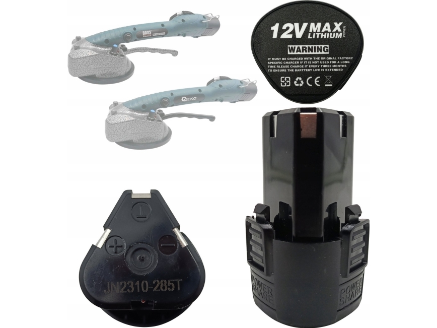 Geko Batterie Für Wiederaufladbare Platteneinheit 12V (1)