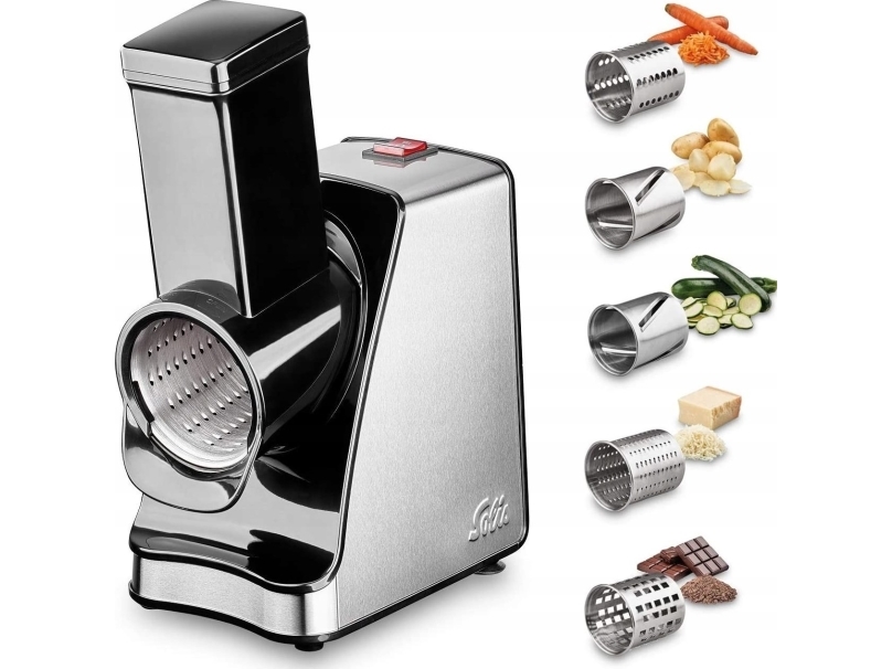 Solis 921.06, Electric Grater, Schwarz, Edelstahl, Edelstahl, Edelstahl, Ac, 350 W