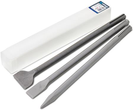 Mejseluppsättning SDS-MAX 1st spetsig mejsel 400 mm1st platt mejsel 400X25mm1st bred mejsel 400X40mm | Verktyg för elektricitet - Diverse verktyg för elektricitet | GameStuff