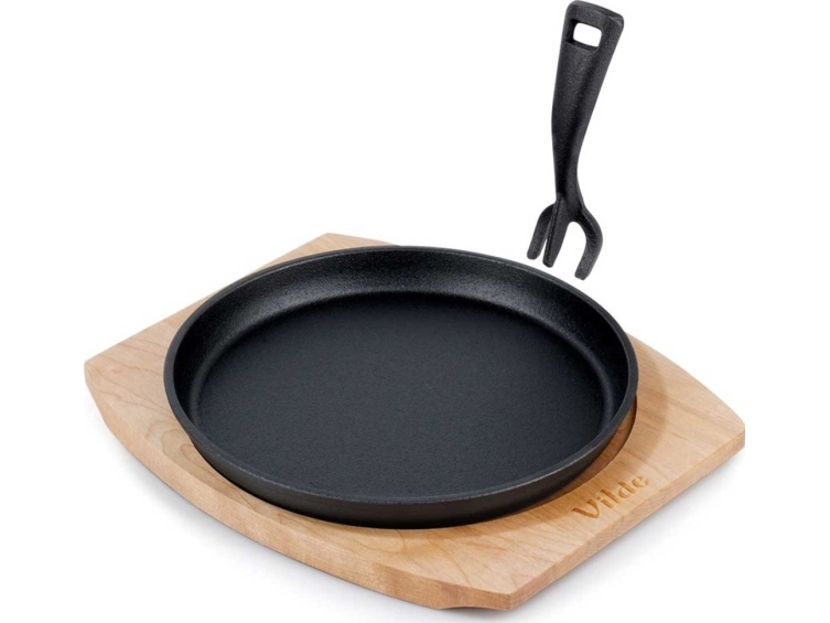 Vilde Gili Puodas 22 Cm Su Mediniu Padėkliuku