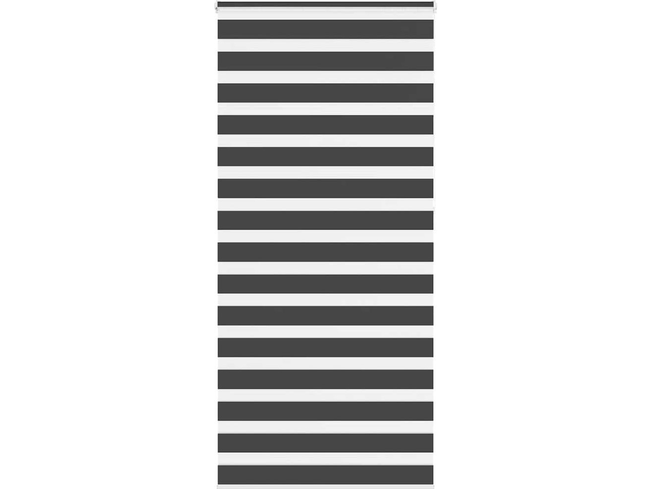 Rullegardin zebra, sort, stofbredde 105,9 cm, polyester