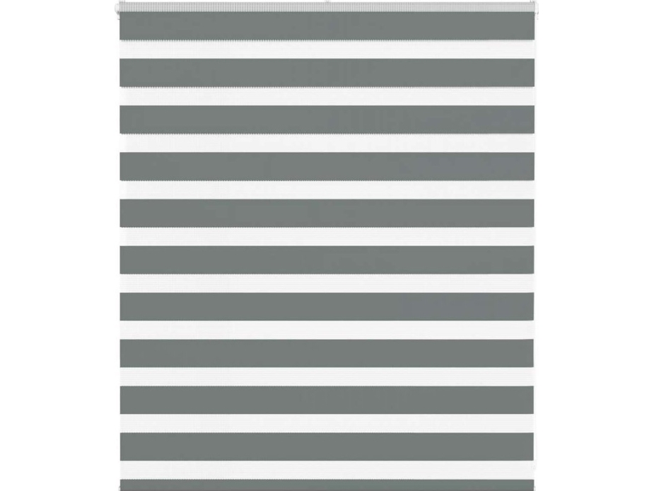 Rullaverho zebra, tummanharmaa, kankaan leveys 125,9 cm, polyesteri