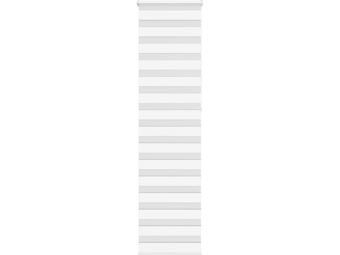 Rullaverho zebra, valkoinen, kankaan leveys 50,9 cm, polyesteri