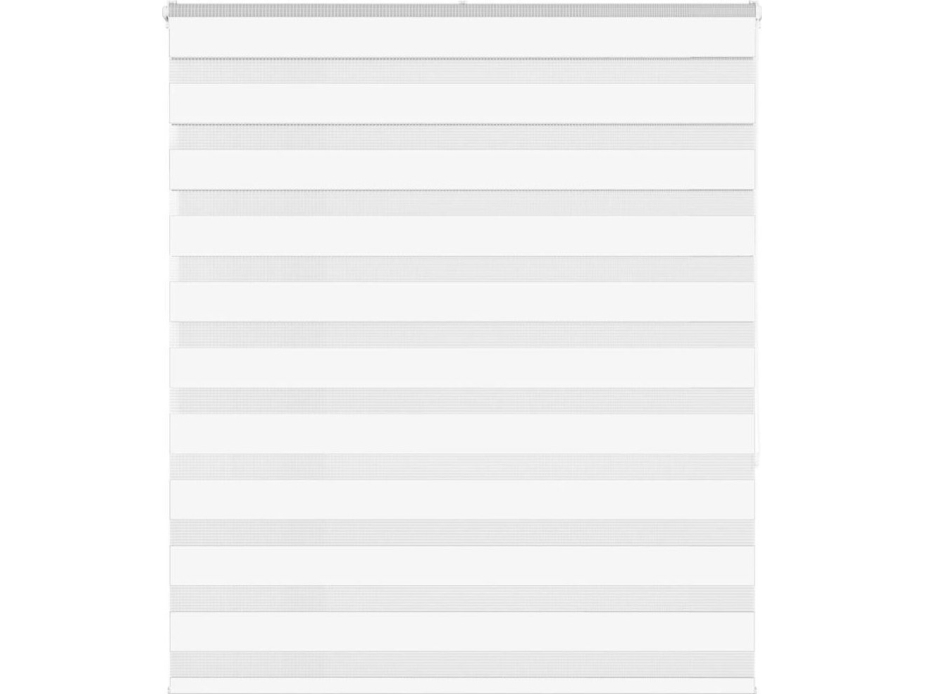 Rullaverho zebra, valkoinen, kankaan leveys 115,9 cm, polyesteri