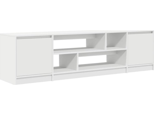 TV-bänk vit 188,5x41x50 cm limträ | Bostäder - Möbler - Skåp & konsolbord | GameStuff