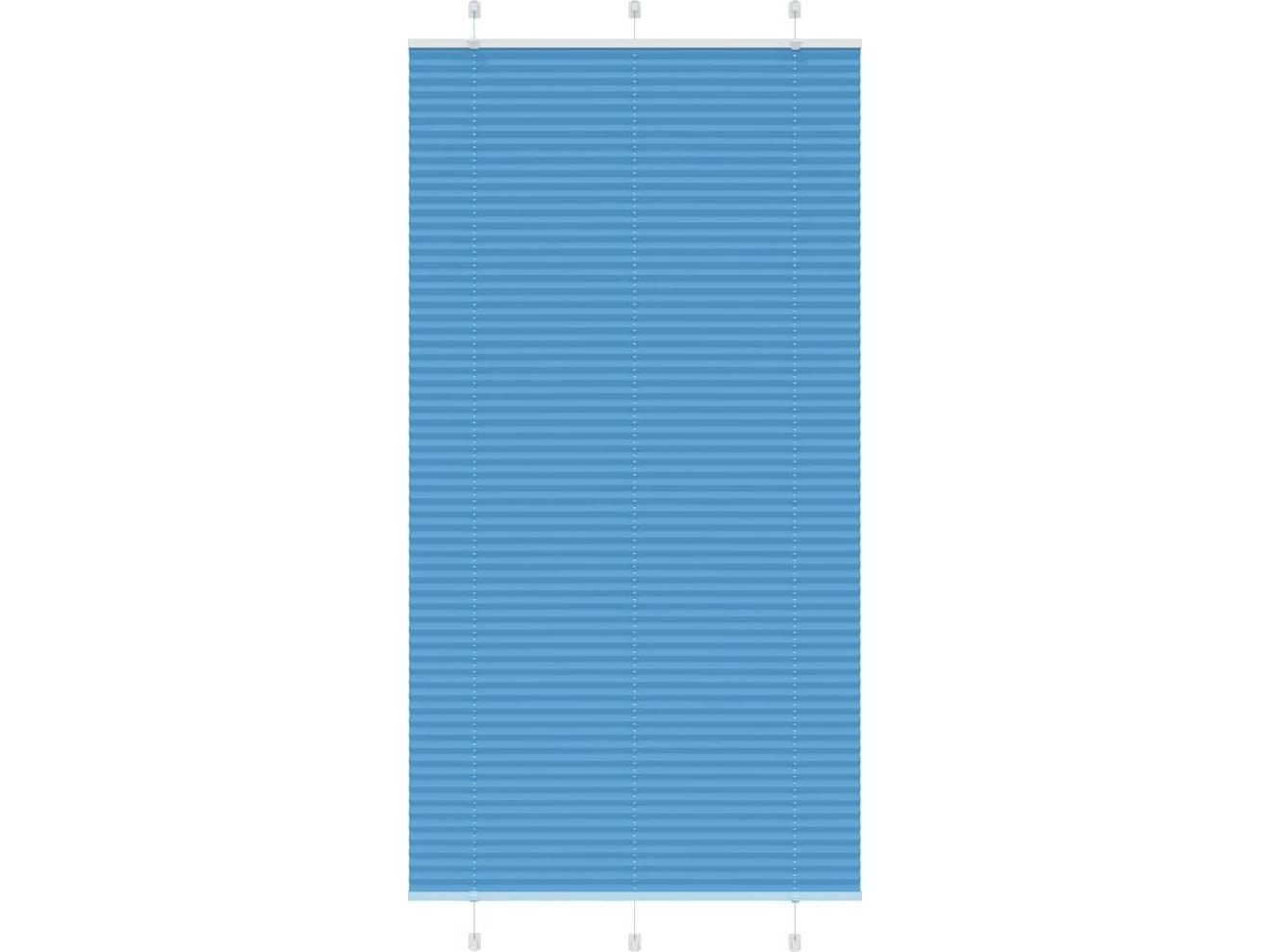 Pliseroitu sininen rullaverho 105x200 cm Kankaan leveys 104.4cm