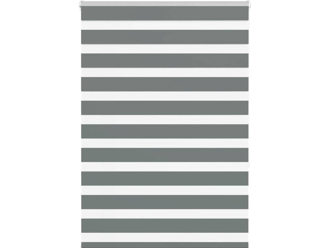 Rullaverho zebra, tummanharmaa, kankaan leveys 90,9 cm, polyesteri