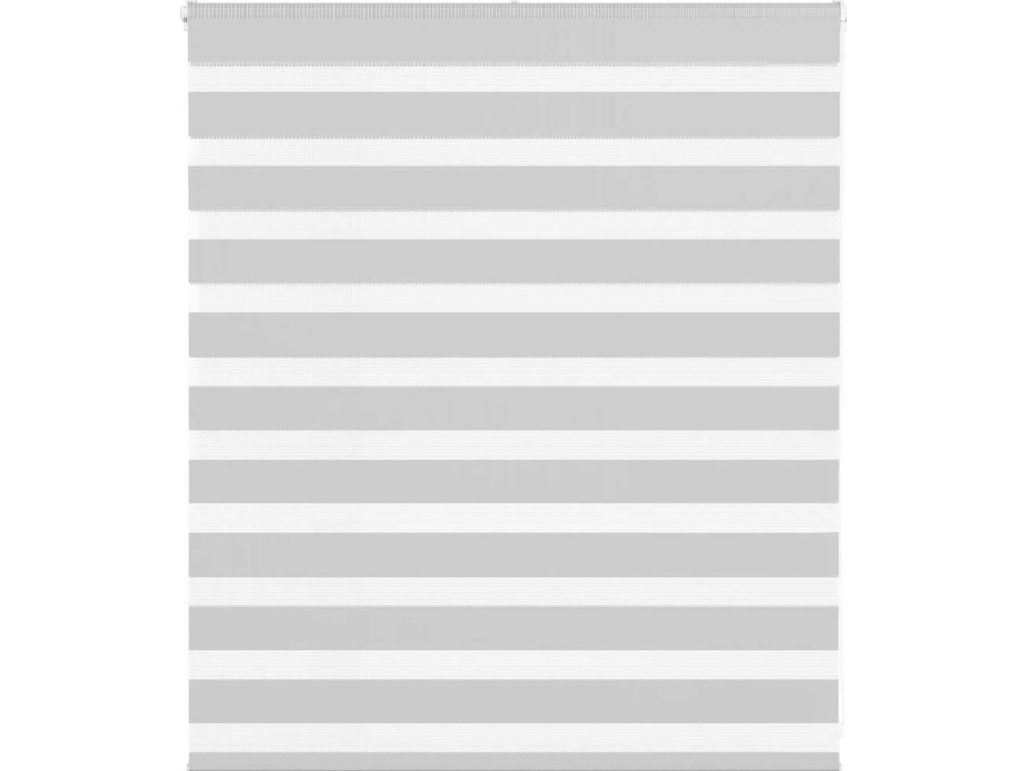 Rullaverho zebra, vaaleanharmaa, kankaan leveys 125,9 cm, polyesteri