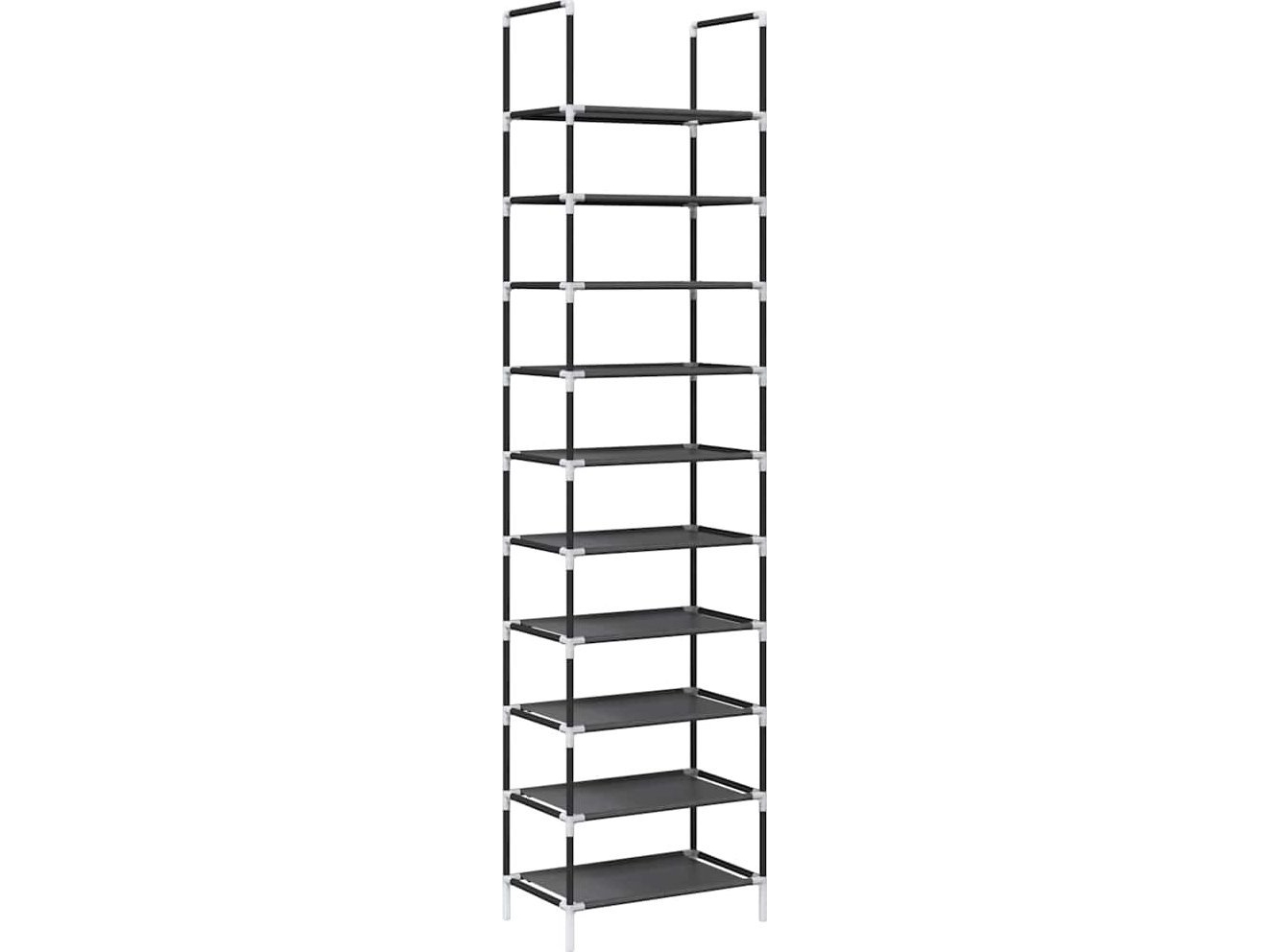 Skoställ 10-nivå svart 44x28x180 cm | N - A | GameStuff