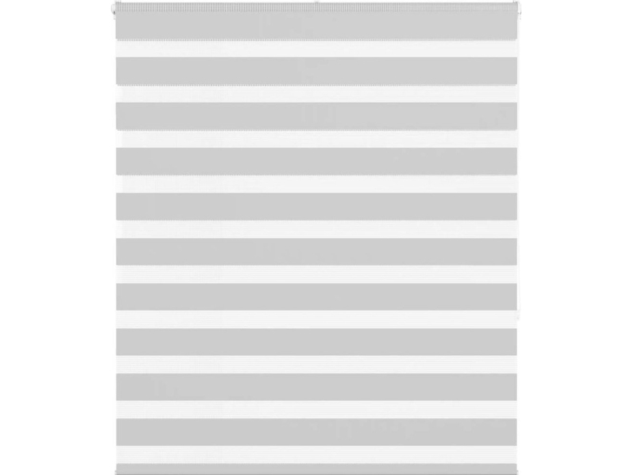 Rullaverho zebra, vaaleanharmaa, kankaan leveys 125,9 cm, polyesteri