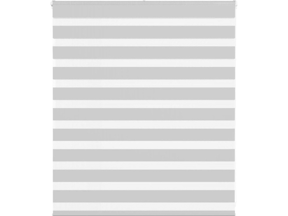 Rullaverho zebra, vaaleanharmaa, kankaan leveys 115,9 cm, polyesteri