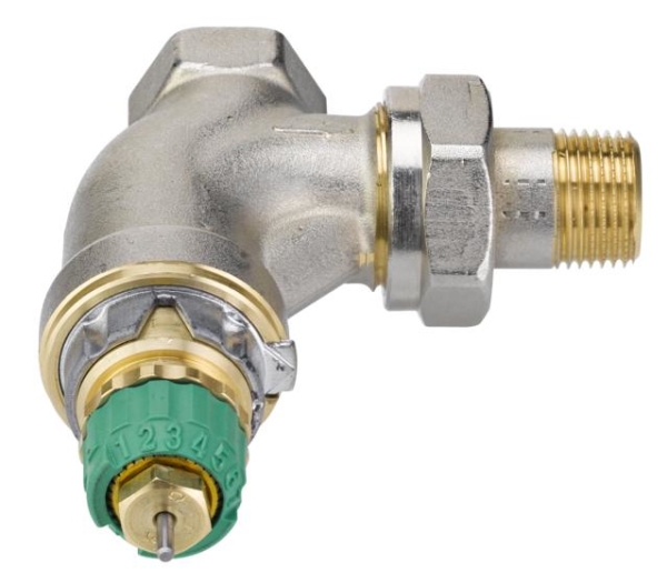 Alternativ bild 0 för Danfoss RA-DV rad.vent 3/8' - Vinkel dynamisk (med tryckregulator) för 2-linjiga system