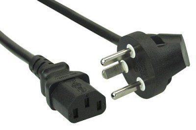 Inline Netzkabel, Netzstecker Dänemark Auf Kaltgerätestecker C13, 1,8M, 1,8 M, Netzstecker Typ K, Iec C13, 250 V, 10 A