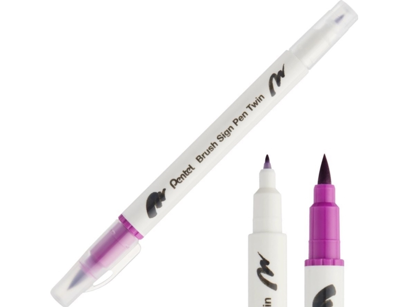 Pentel Brush pen SESW30C-T120 tosidet magenta