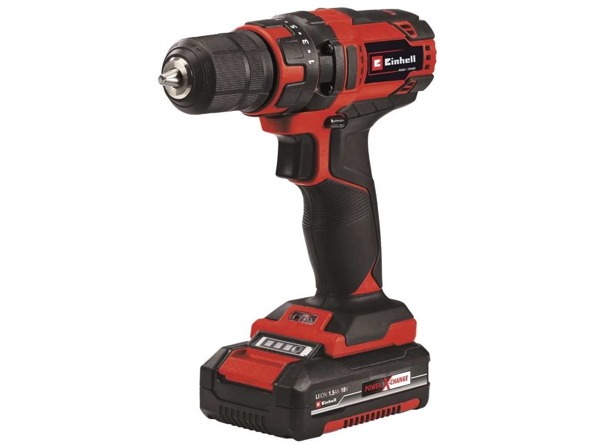 Einhell Cordless Drill Tc-Cd 18/35 Li, 18V (Red/Black, Li-Ion Battery 1.5Ah)
