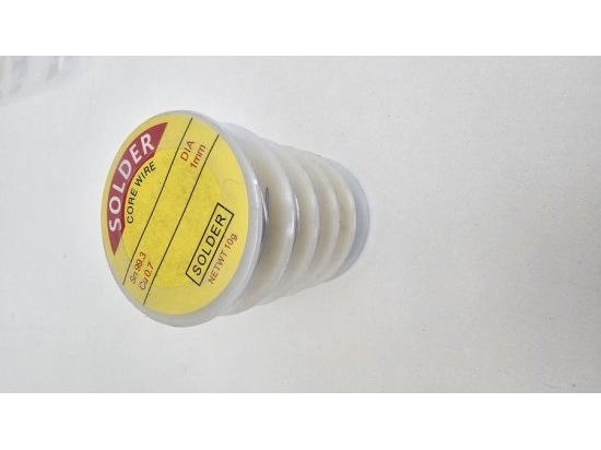 Zinn Zum Löten, 1Mm, 10G, Sn 99.3, Cu 0.7, 5 Kappen