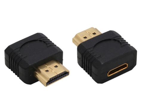 Inline Hdmi Adapter, Hdmi A Stecker Auf Mini Hdmi C Buchse, 4K2k, Hdmi A Male, Hdmi C, Schwarz