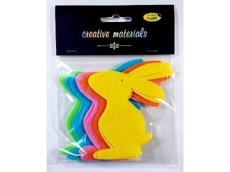 Felt bunnies 10cm 10 pcs mix