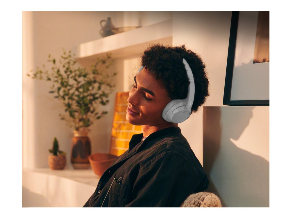 Alternativ bild 0 för Sony WH-CH720N - Hörlurar med mikrofon - fullstorlek - Bluetooth - trådlös, kabelansluten - aktiv brusradering - 3,5 mm kontakt - vit