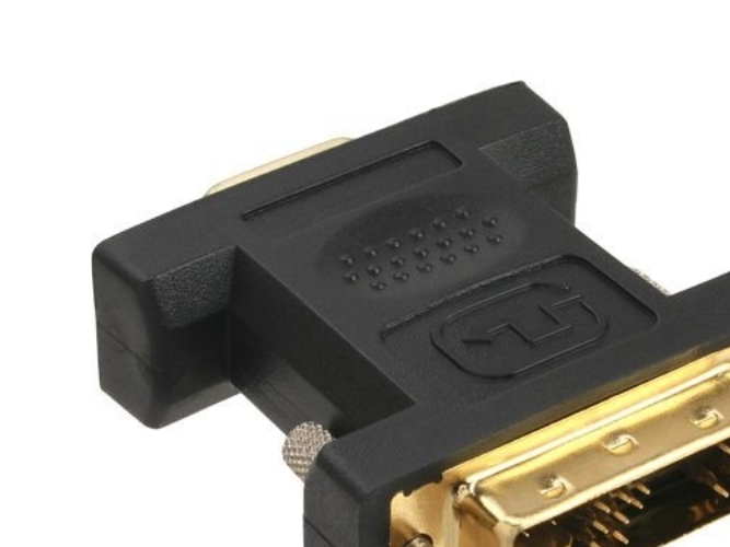 Inline Dvi-A Adapter, Analog 12+5 Stecker Auf 15Pol Hd Buchse (Vga), Vergoldet, Vga (D-Sub) Hd Female, Vga, Schwarz