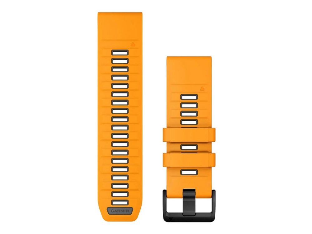 Garmin QuickFit 26 - KlocKräm för sportklocka - silikon - spark orange, grafit - för fenix 3 Foretrex 601 tactix Bravo, Charlie | Sport & Träning - Tillbehör - Smartklockor | GameStuff